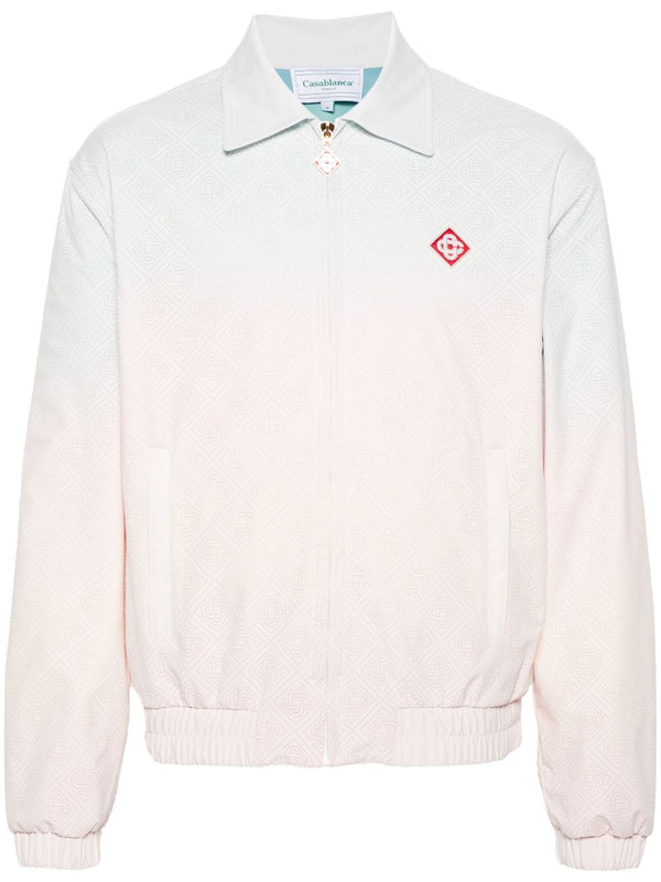 kurtka z perforowanym monogramem gradient