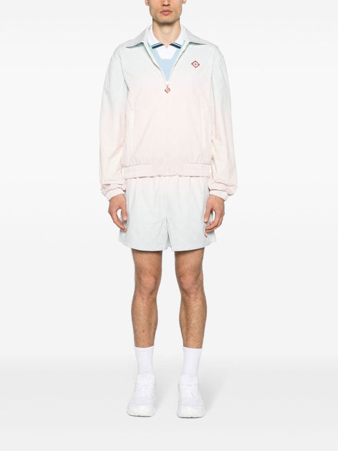 perforated-monogram gradient jacket