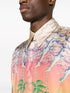 graphic-print silk shirt