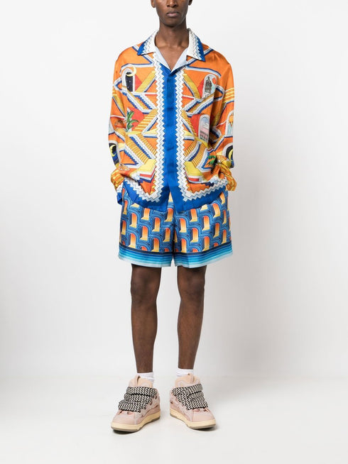 Escalier Infinite print silk shirt