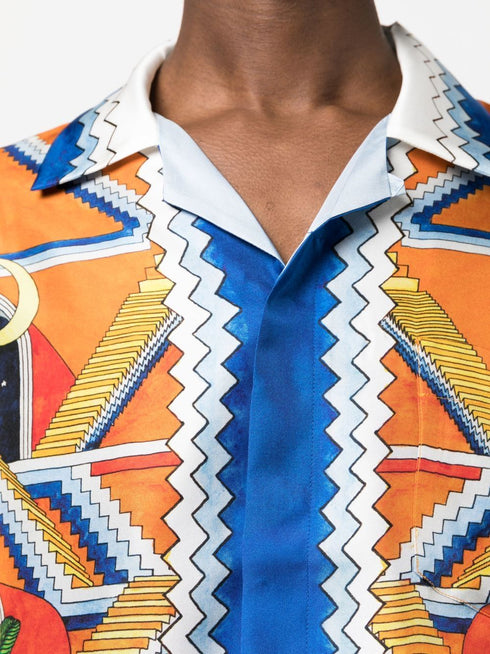 Escalier Infinite print silk shirt