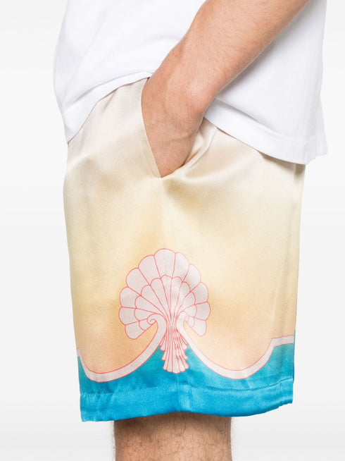 L'Arc Coloré silk shorts