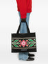 logo-embroidered tote bag