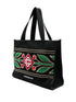 logo-embroidered tote bag