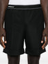 twill-weave tailored shorts