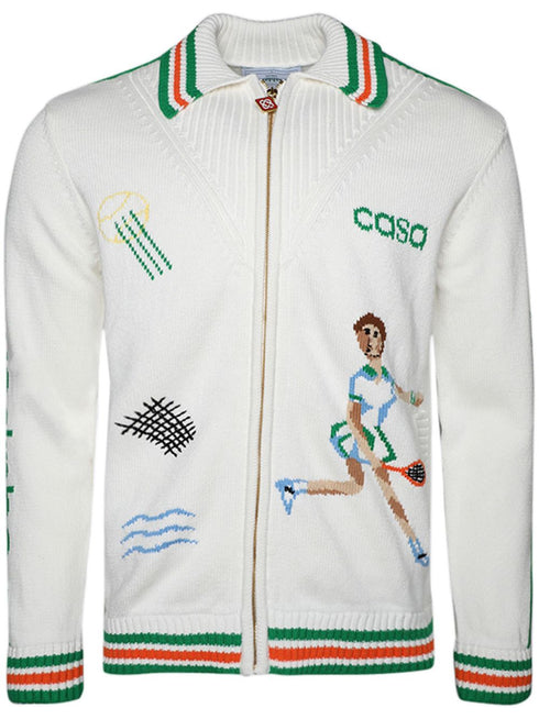 Le Jeu intarsia knit jacket