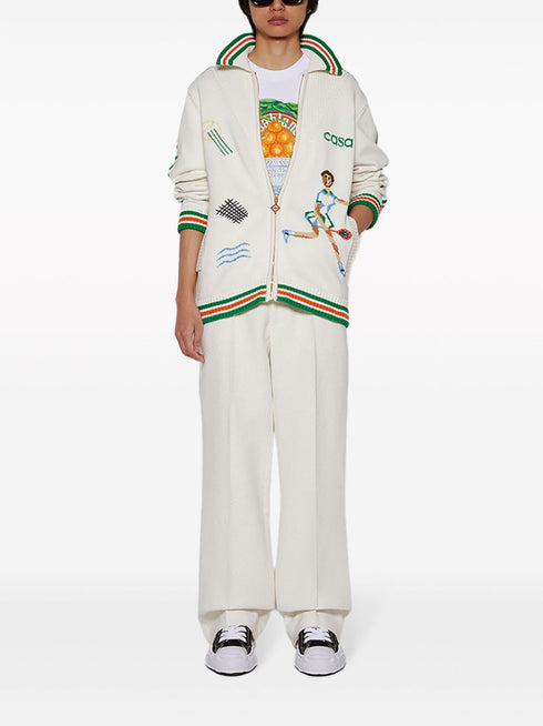 Le Jeu intarsia knit jacket