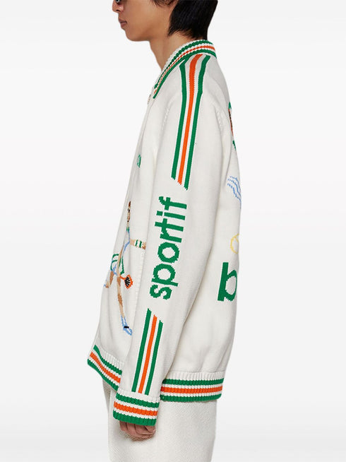 Le Jeu intarsia knit jacket