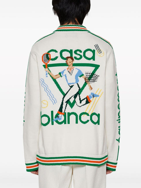 Le Jeu intarsia knit jacket