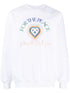 Peace Gradient-print cotton sweatshirt