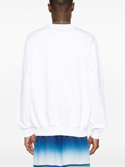 Peace Gradient-print cotton sweatshirt