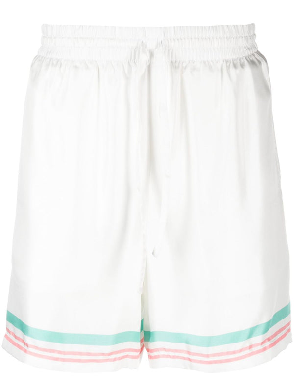 Tennis Club Icon silk track shorts