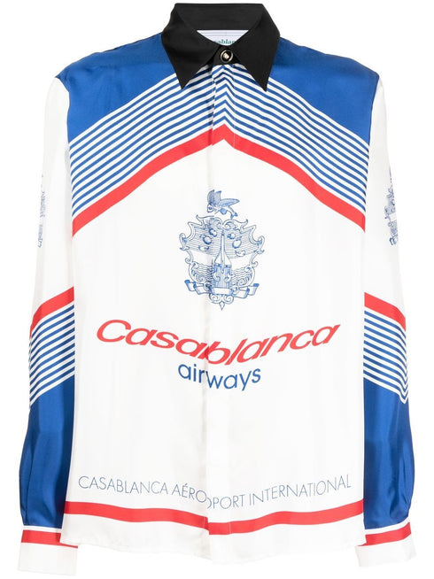 Casablanca Airways silk shirt