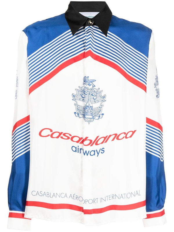 Casablanca Airways silk shirt