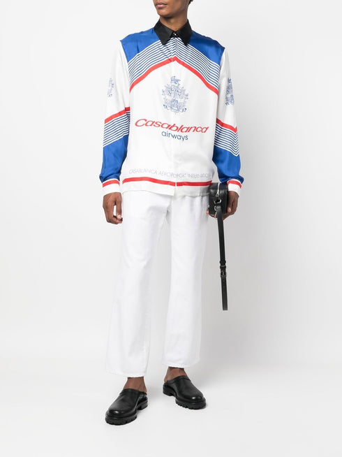 Casablanca Airways silk shirt