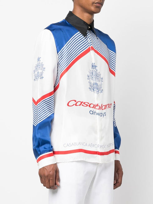 Casablanca Airways silk shirt