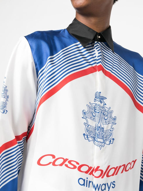 Casablanca Airways silk shirt