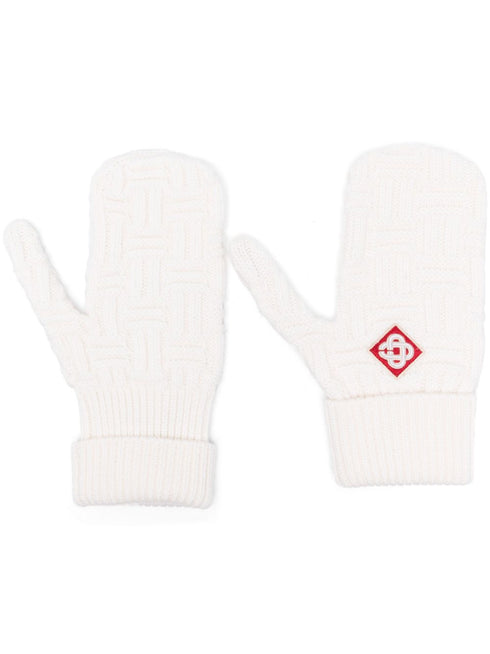 rękawiczki ze ściegiem kolumnowym