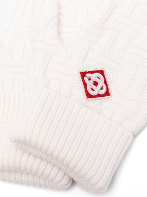 rękawiczki ze ściegiem kolumnowym