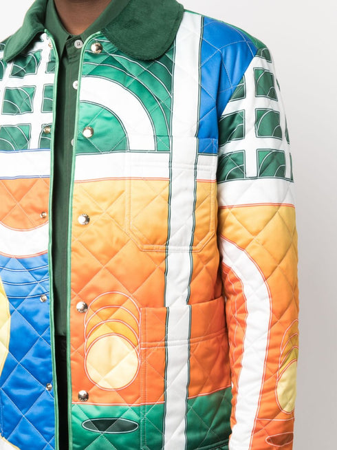 pikowana koszula z nadrukiem graficznym