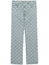 monogram-print jeans
