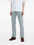 monogram-print jeans