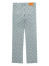 monogram-print jeans