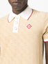 monogram-jacquard polo top