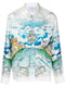 graphic-print long-sleeve shirt