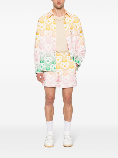 terrycloth-effect shirt jacket