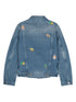 embroidered motif denim jacket
