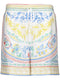 printed silk shorts