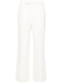 straight-leg jacquard trousers
