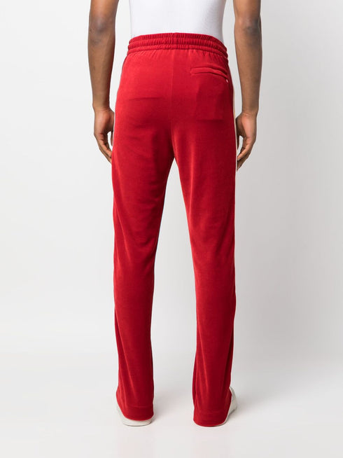 logo-patch striped track pants