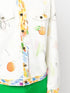 fruit-print cotton jacket