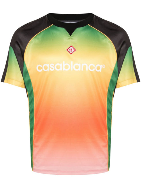 logo-print gradient T-shirt