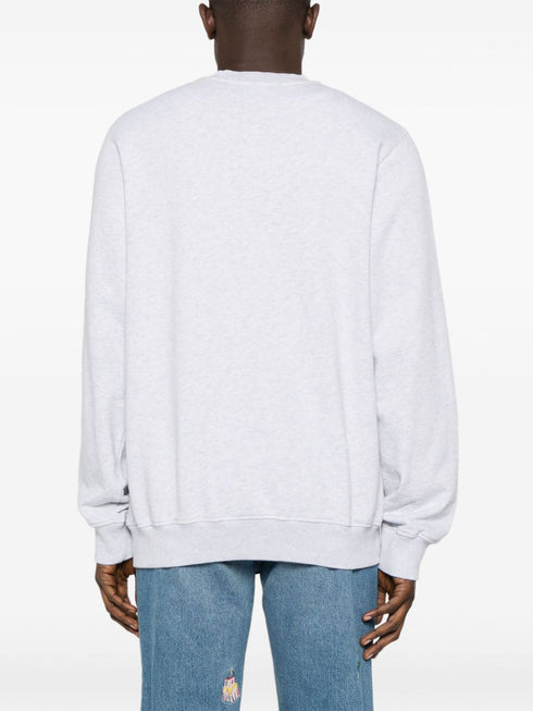 logo-print organic cotton sweatshirt