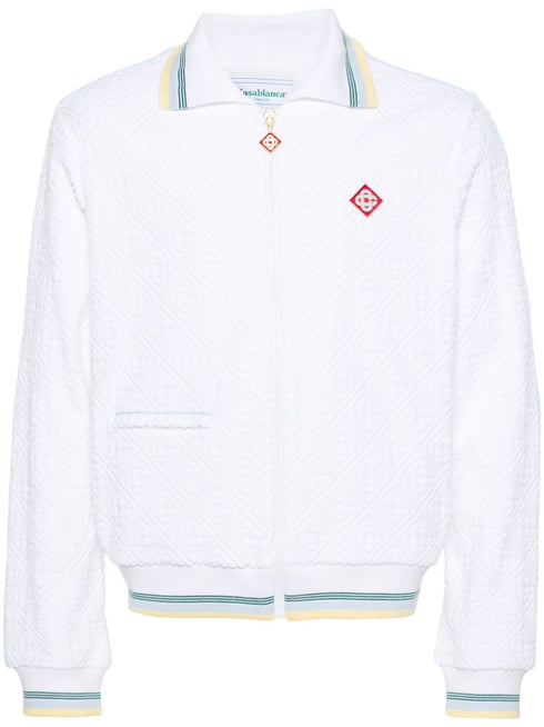 monogram-jacquard tracksuit jacket