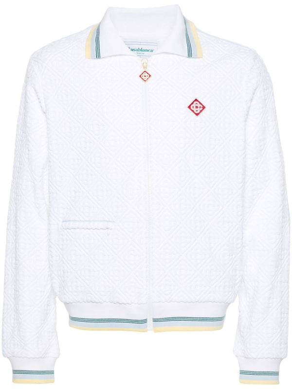 monogram-jacquard tracksuit jacket