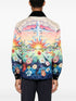 L'Envol print quilted satin jacket