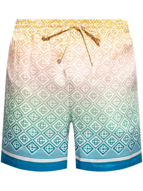 monogram-print deck shorts