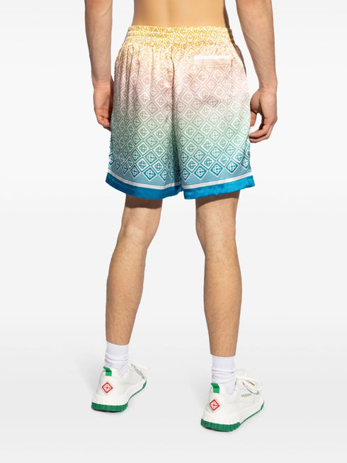 monogram-print deck shorts