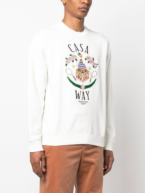 Casa Way embroidered sweatshirt