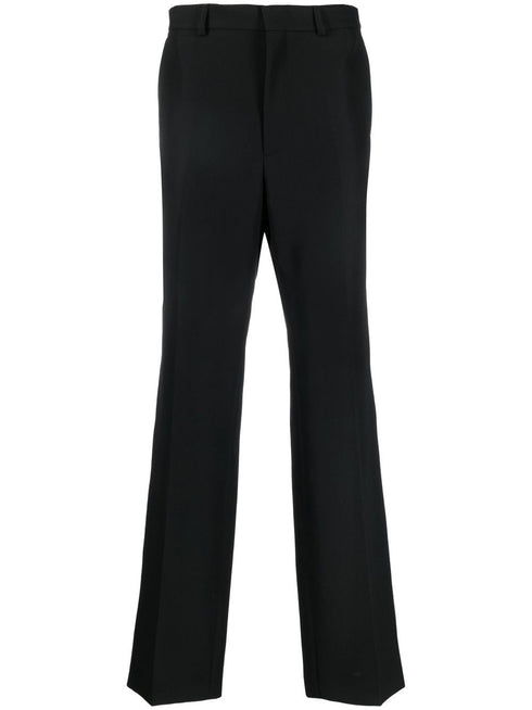 flared-leg design trousers