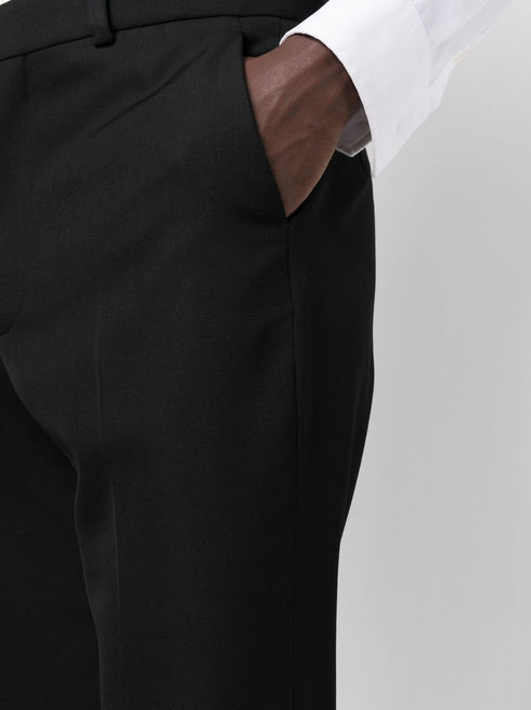 flared-leg design trousers