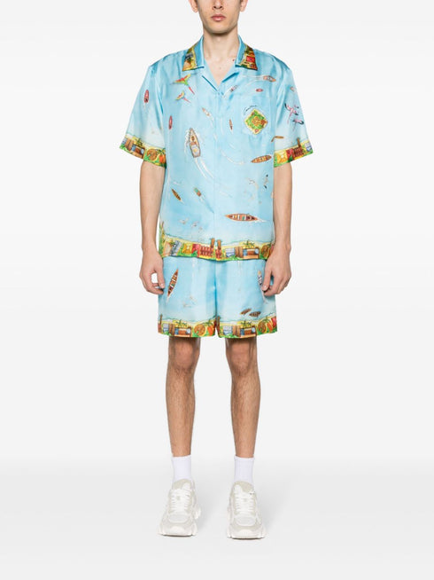 Maison Sur Piloti silk shorts