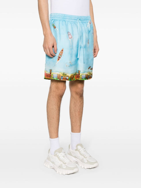 Maison Sur Piloti silk shorts