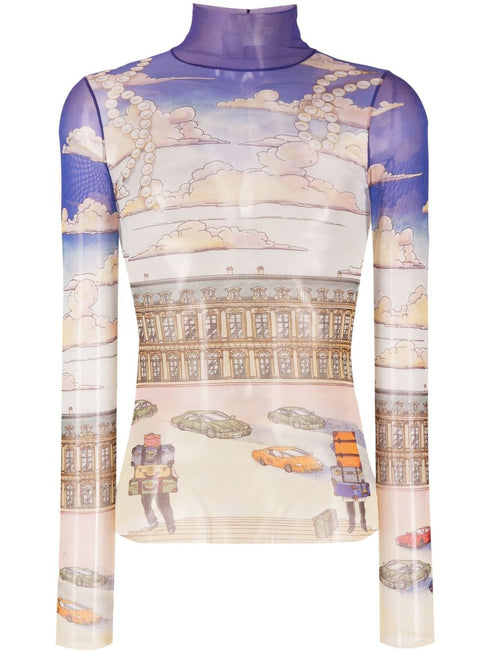 illustration-print top