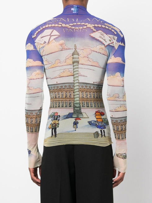 illustration-print top