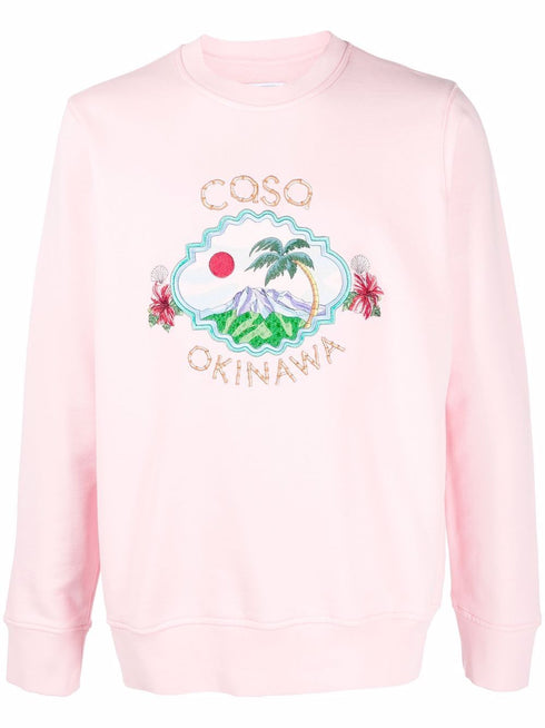 Coso Okinawa embroidered sweatshirt